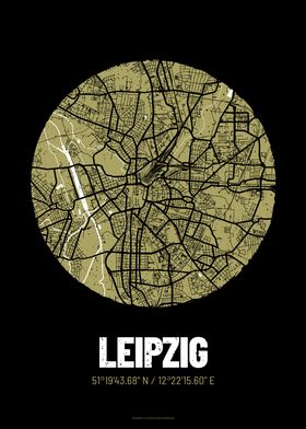 Leipzig City Map Design