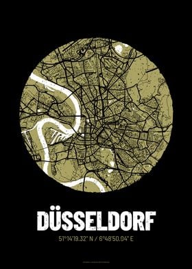 Dusseldorf City Map Design