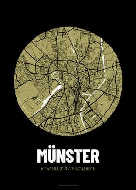 Munster City Map Design