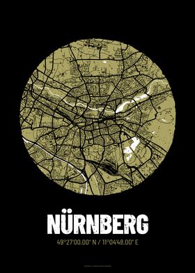 Nuremberg City Map Design