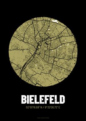 Bielefeld City Map Design