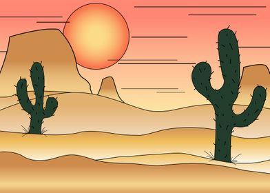 Desert Cartoon