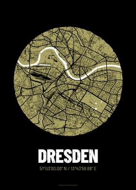 Dresden City Map Design