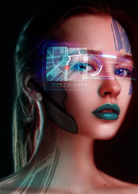 Cyberpunk Goth Girl