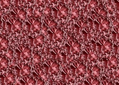 Dark Red Peony Pattern