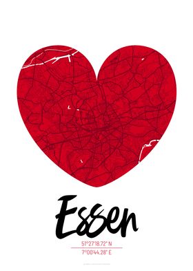 Essen City Map Design