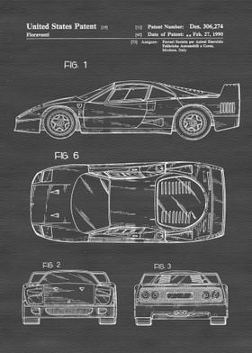 Ferrari F40 Patent