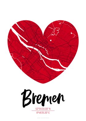 Bremen City Map Design