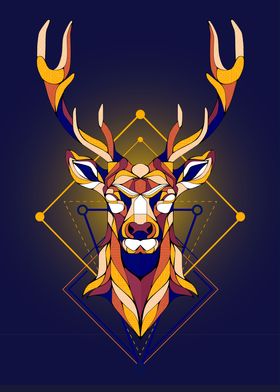 The Deer pattern color ful