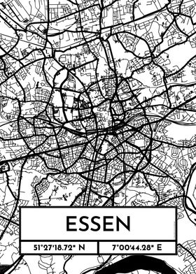 Essen City Map Design