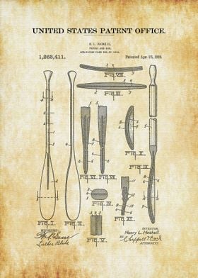 Paddle and Oar Patent 1918