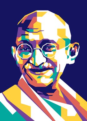 Mahatma Ghandi Popart WPAP