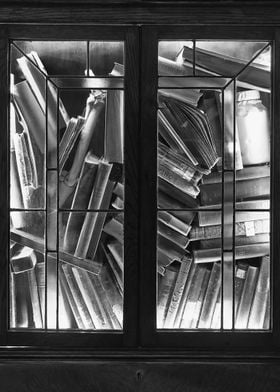 Lit Book Cabinet