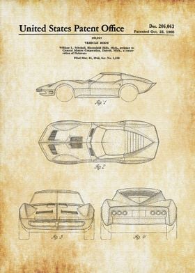 Mako Shark Corvette 1966