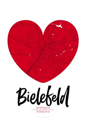 Bielefeld City Map Design