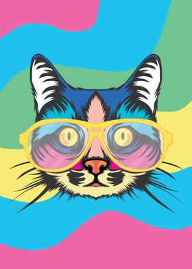 cat pop art