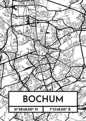 Bochum City Map Design