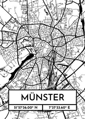 Munster City Map Design