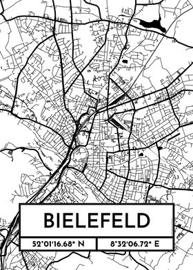 Bielefeld City Map Design