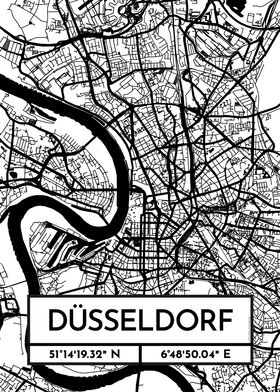 Dusseldorf City Map Design