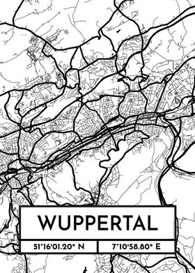 Wuppertal City Map Design