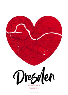 Dresden City Map Design