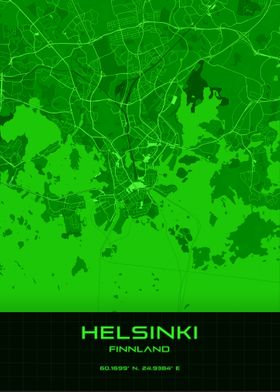 Helsinki Synthwave Map