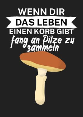 Pilzsammler Leben Korb