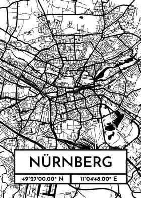 Nuremberg City Map Design