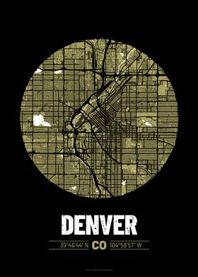 Denver City Map Design