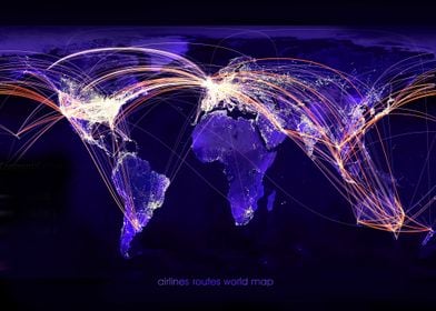 airlines routes world map