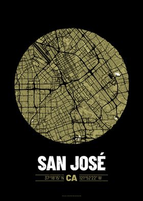 San Jose City Map Design