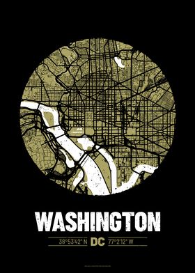 Washington City Map Design