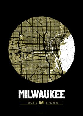 Milwaukee City Map Design