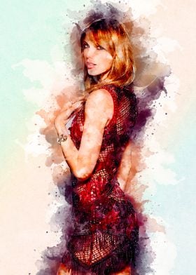 Taylor Swift Water Color
