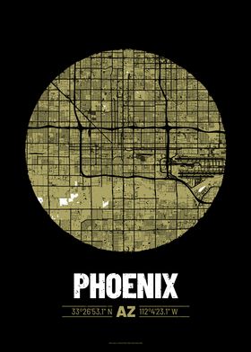 Phoenix City Map Design