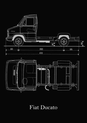 Fiat Ducato 1982 Blueprint