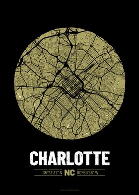 Charlotte City Map Design