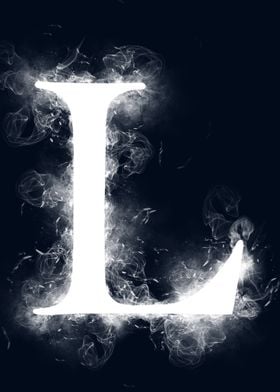 l letter smoky' Poster by B & W Arts | Displate