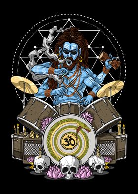 Shiva Hindu God Drummer