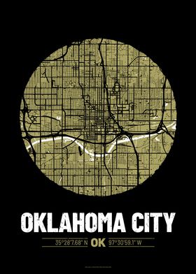 Oklahoma City Map Design