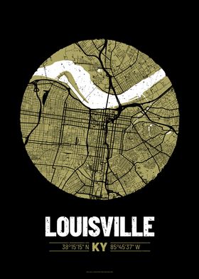 Louisville City Map Design