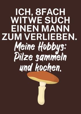 Pilzsammler Ironisch
