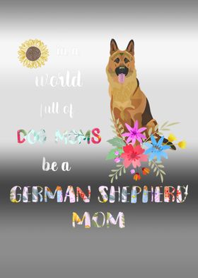 German Shepherd Painting