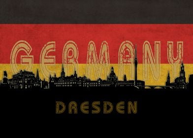 dresden skyline flag