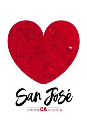 San Jose City Map Design