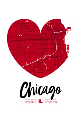 Chicago City Map Design