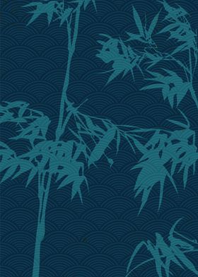 Bamboo with wave pattern