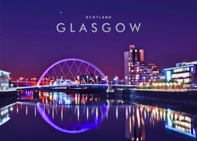 Glasgow night view