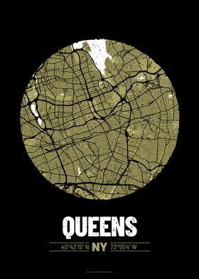 Queens City Map Design